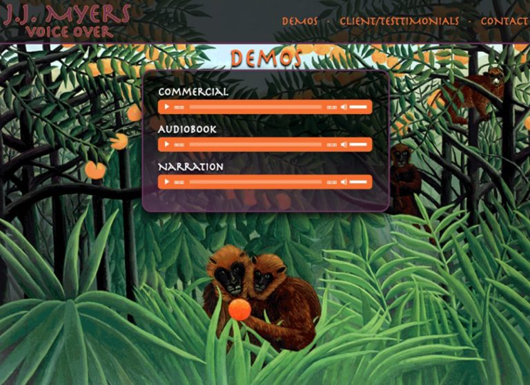 J.J. Myers • Voice Actor Site