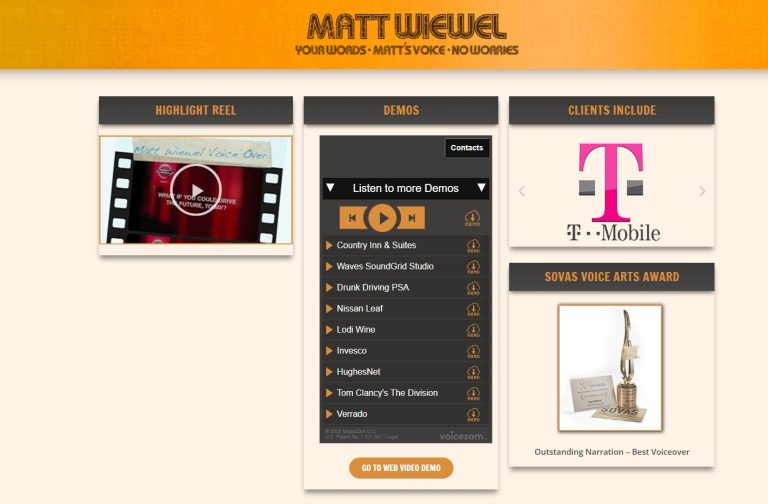 Voice Guy Matt • Voice Actor Site