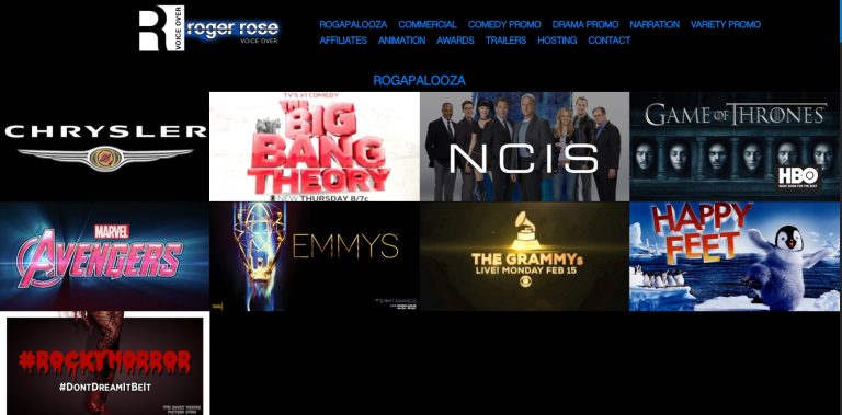 Roger Rose • Voice Actor Site