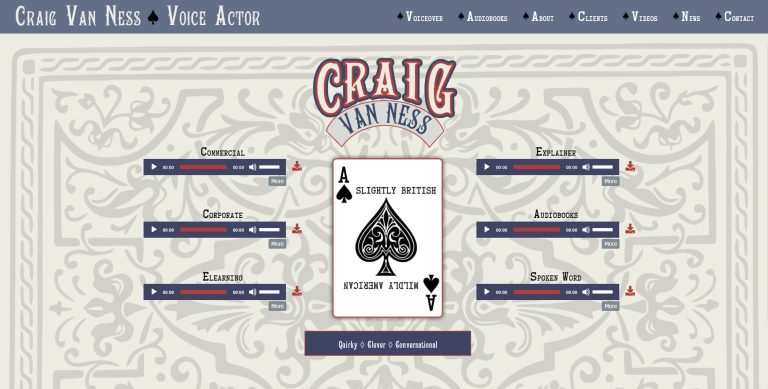 Craig Van Ness• Voice Actor Site